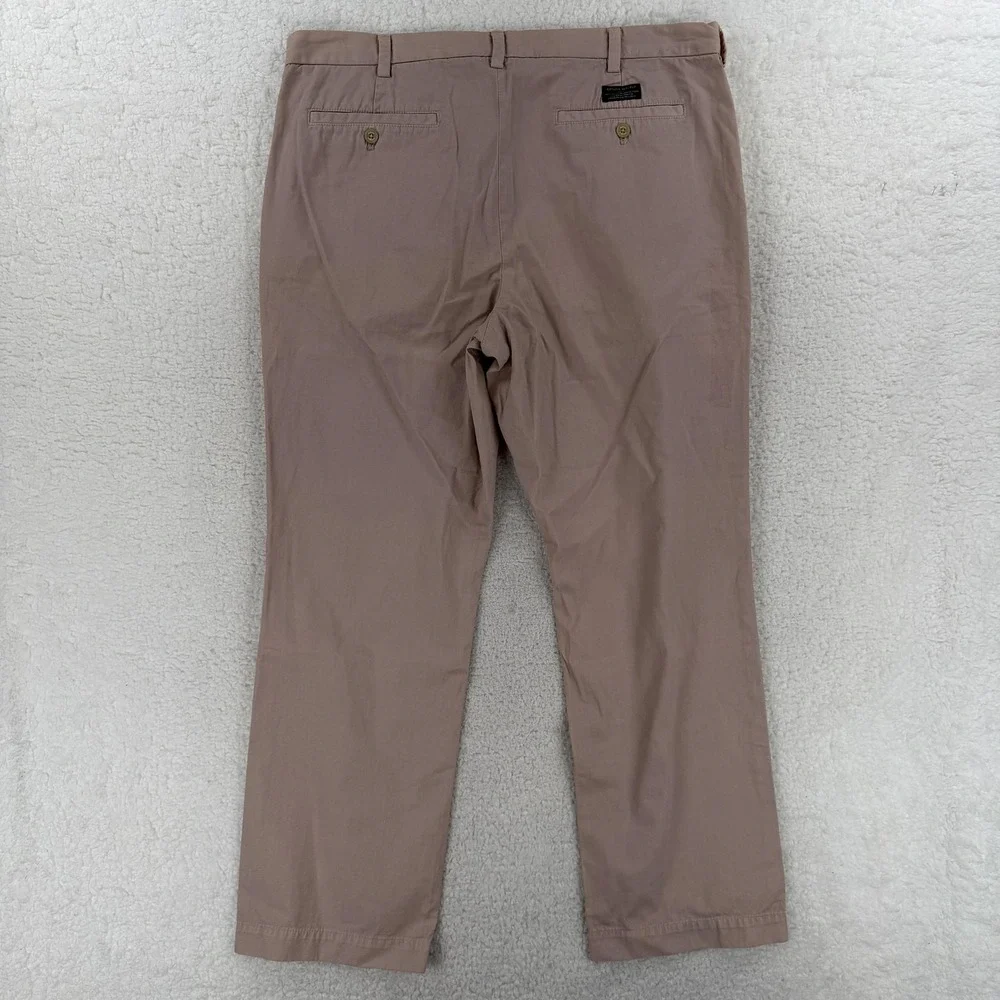 Banana Republic Aiden Chino Pants Mens 38x30 Pink Straight Leg‎ Cotton Casual